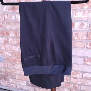 Wool black dressy tuxedo style slacks
